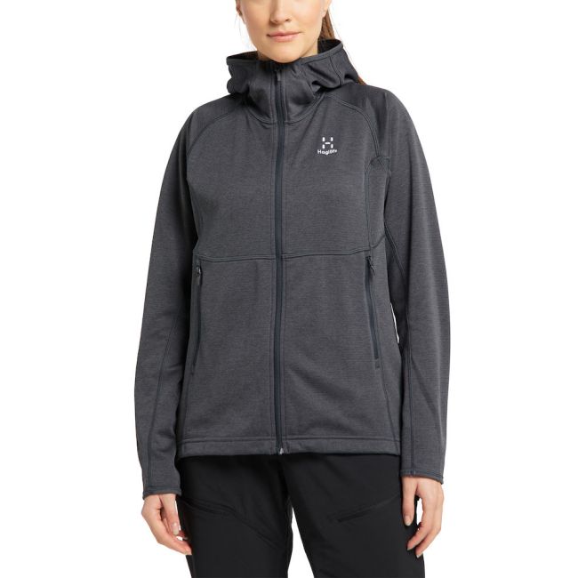 Haglöfs Skuta Hood W – Hanorac outdoor mediu - Gri închis Magnetite