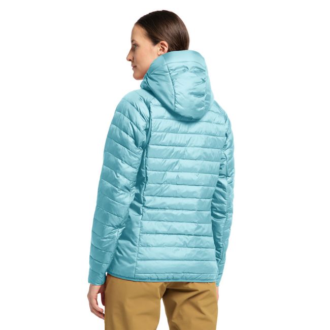 Haglöfs Spire Mimic Hood W – Geacă izolată Mimic cu glugă - Albastru deschis Frost Blue