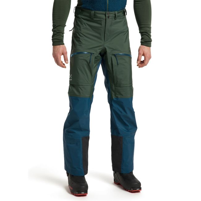 Haglöfs Vassi Touring GTX Pant – Pantaloni GORE-TEX pentru tură de schi - Verde/albastru