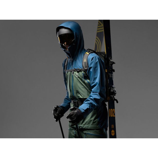 Haglöfs Vassi Touring GTX Jacket – Geacă GORE-TEX 3 straturi pentru tură de schi - Verde/albastru