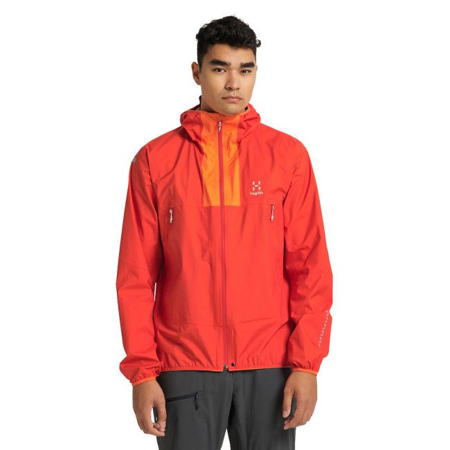 Haglöfs L.I.M Proof Jacket – Geacă impermeabilă ultraușoară - Roșu