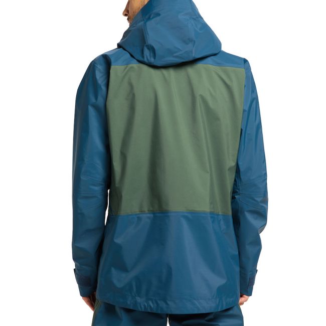 Haglöfs Vassi Touring GTX Jacket – Geacă GORE-TEX 3 straturi pentru tură de schi - Verde/albastru