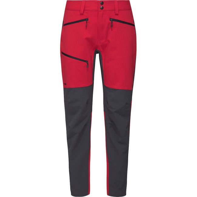 Haglöfs Rugged Flex Pant W – Pantaloni softshell outdoor - Roșu/gri