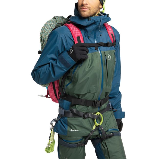 Haglöfs Vassi Touring GTX Jacket – Geacă GORE-TEX 3 straturi pentru tură de schi - Verde/albastru