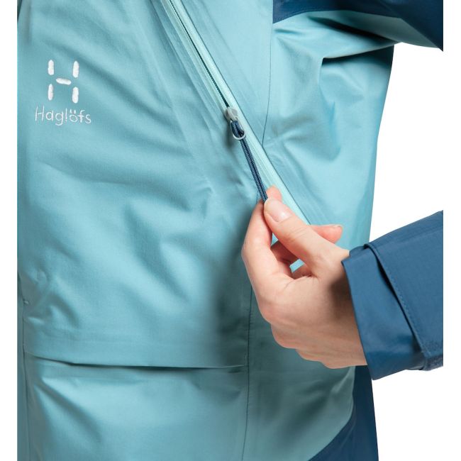 Haglöfs Vassi Touring GTX Jacket W – Geacă GORE-TEX 3 straturi pentru tură de schi - Albastru
