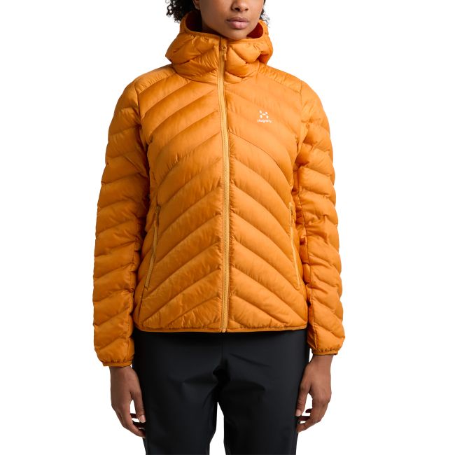 Haglöfs Särna Mimic Hood W – Geacă izolată Mimic cu glugă - Galben Desert Yellow