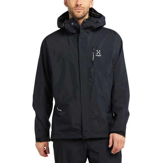 Haglöfs Astral GTX Jacket – Geacă impermeabilă GORE-TEX pentru schi și munte - Negru True Black