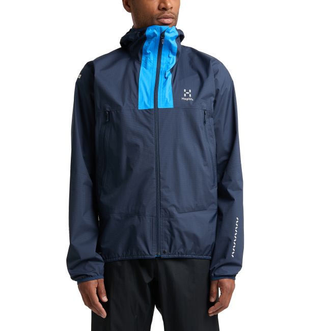 Haglöfs L.I.M Proof Jacket – Geacă impermeabilă ultraușoară - Albastru Tarn Blue/Nordic Blue