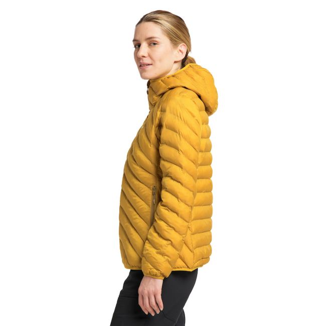 Haglöfs Särna Mimic Hood W – Geacă izolată Mimic cu glugă - Galben