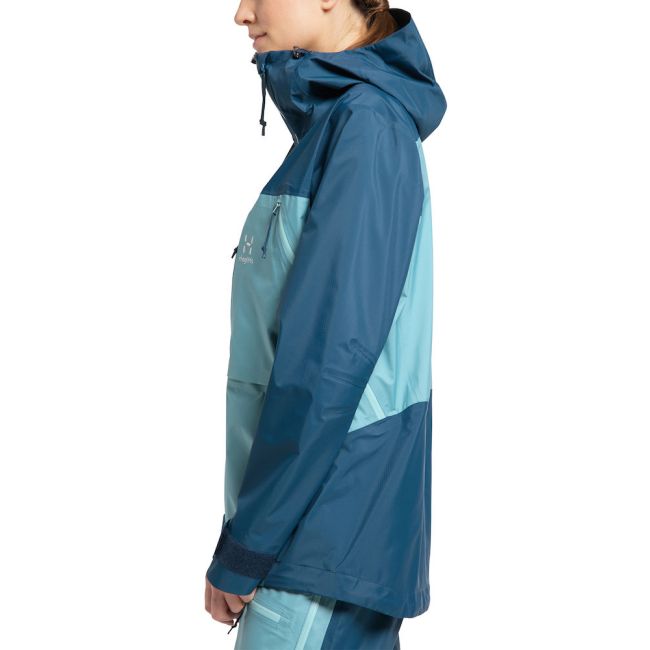 Haglöfs Vassi Touring GTX Jacket W – Geacă GORE-TEX 3 straturi pentru tură de schi - Albastru
