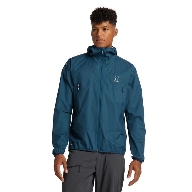 Haglöfs L.I.M Proof Jacket – Geacă impermeabilă ultraușoară - Albastru închis Dark Ocean