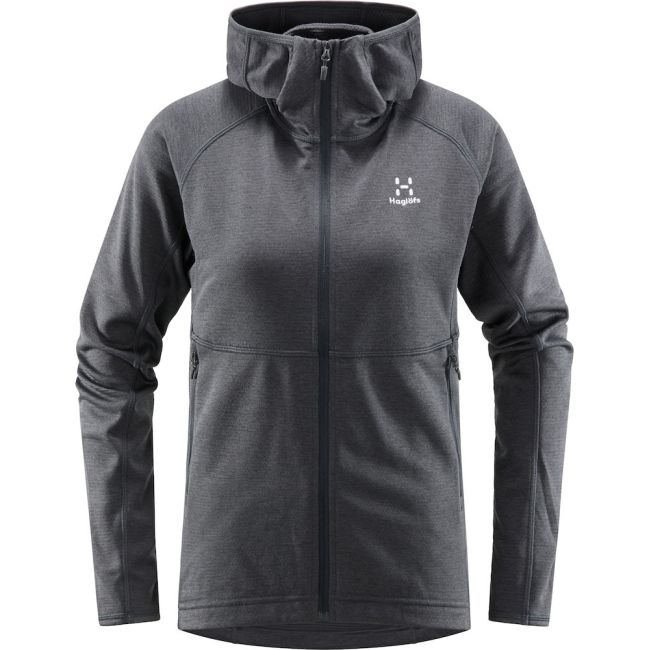 Haglöfs Skuta Hood W – Hanorac outdoor mediu - Gri închis Magnetite