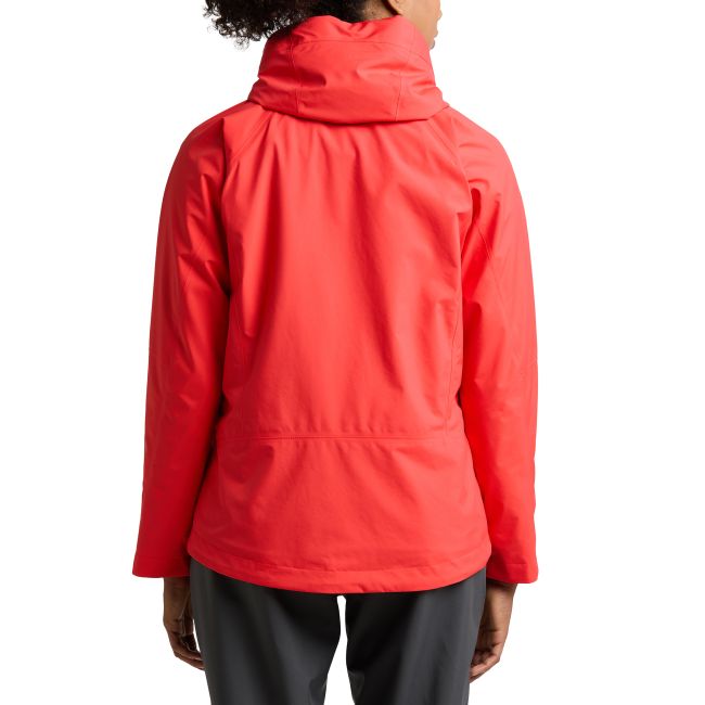 Haglöfs Astral GTX Jacket W – Geacă impermeabilă GORE-TEX pentru schi și munte - Roșu Poppy Red
