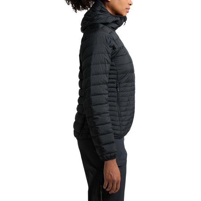 Haglöfs Micro Nordic Down Hood W – Geacă din puf cu glugă - Negru True Black
