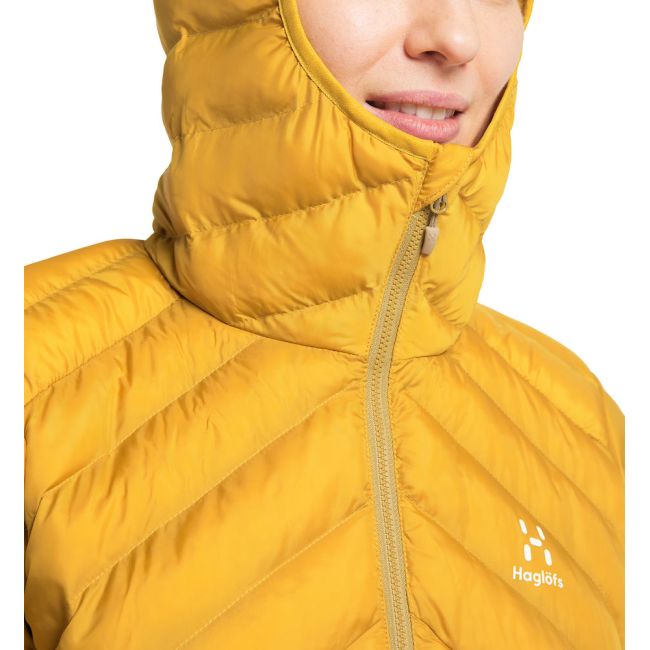 Haglöfs Särna Mimic Hood W – Geacă izolată Mimic cu glugă - Galben