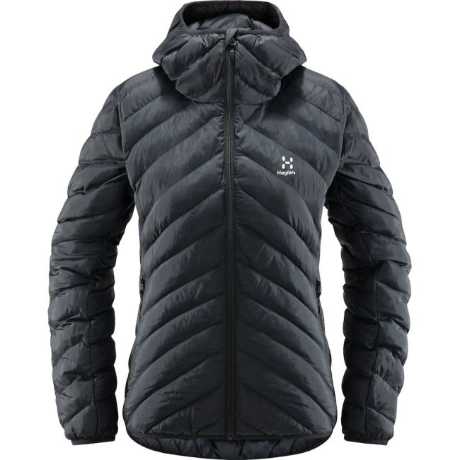 Haglöfs Särna Mimic Hood W – Geacă izolată Mimic cu glugă - Negru True Black
