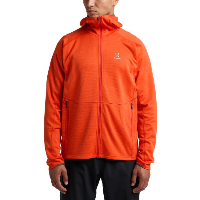 Haglöfs Skuta Hood – Hanorac outdoor mediu - Roșu Habanero