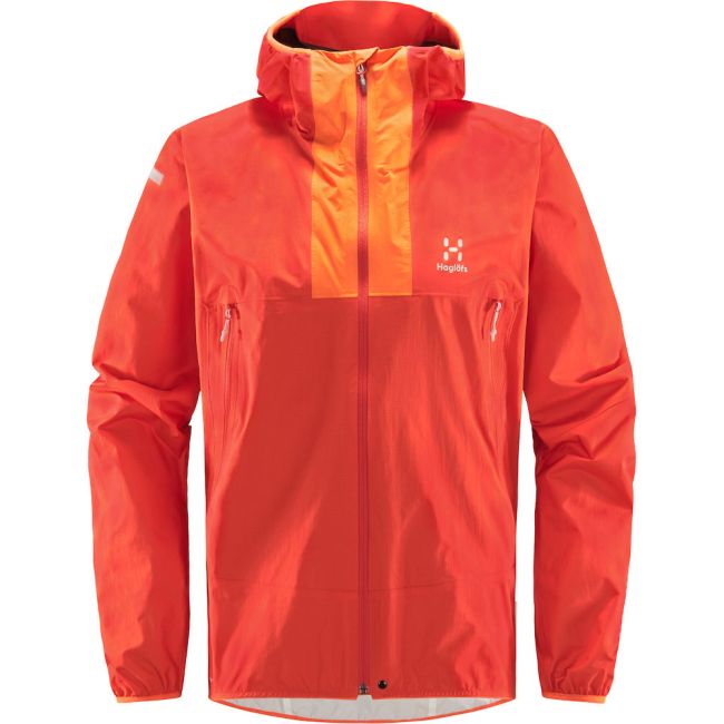 Haglöfs L.I.M Proof Jacket – Geacă impermeabilă ultraușoară - Roșu