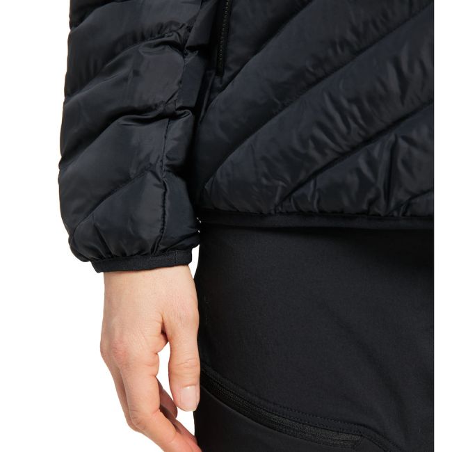 Haglöfs Särna Mimic Hood W – Geacă izolată Mimic cu glugă - Negru True Black