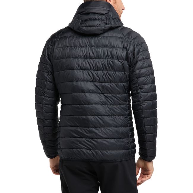 Haglöfs V series Mimic Hood – Geacă izolată Mimic Platinum cu glugă - Negru True Black