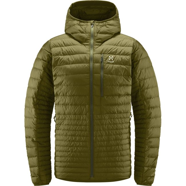 Haglöfs Micro Nordic Down Hood – Geacă din puf cu glugă - Verde Olive Green