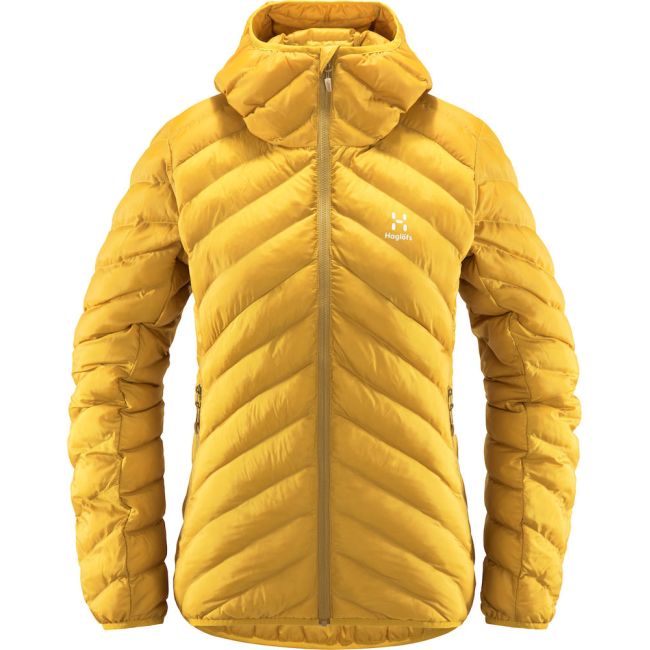 Haglöfs Särna Mimic Hood W – Geacă izolată Mimic cu glugă - Galben