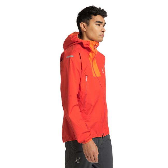 Haglöfs L.I.M Proof Jacket – Geacă impermeabilă ultraușoară - Roșu