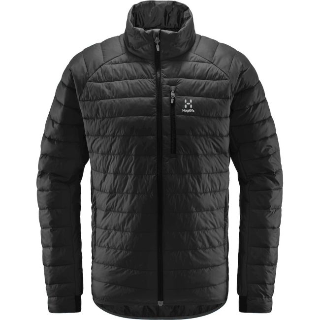 Haglöfs Spire Mimic Jacket – Geacă izolată Mimic cu glugă - Negru True Black Solid