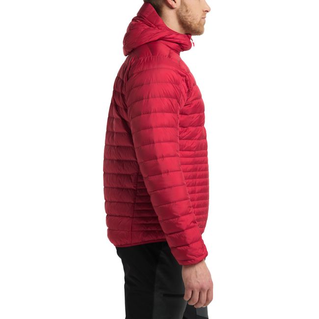 Haglöfs Micro Nordic Down Hood – Geacă din puf cu glugă - Roșu