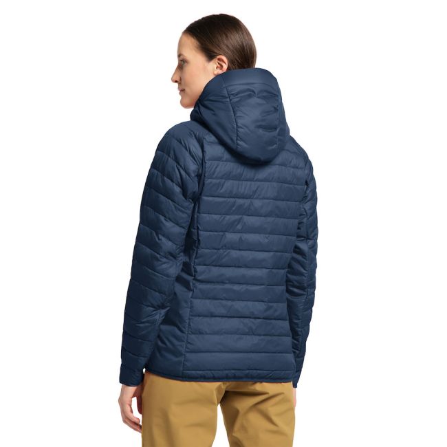 Haglöfs Spire Mimic Hood W – Geacă izolată Mimic cu glugă - Albastru închis Tarn Blue Solid