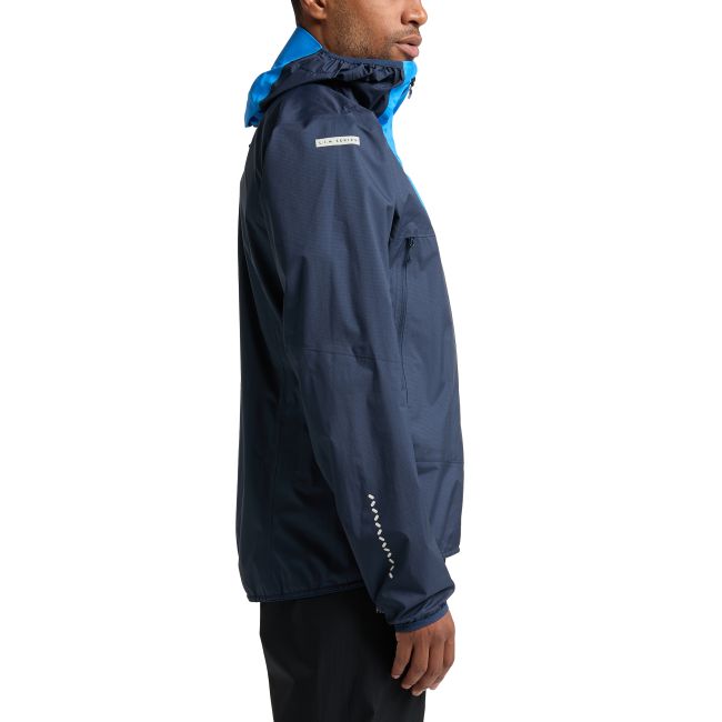 Haglöfs L.I.M Proof Jacket – Geacă impermeabilă ultraușoară - Albastru Tarn Blue/Nordic Blue