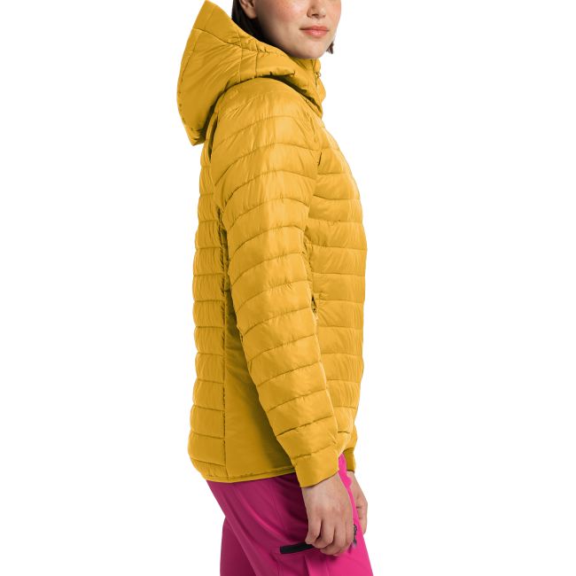 Haglöfs Spire Mimic Hood W – Geacă izolată Mimic cu glugă - Galben
