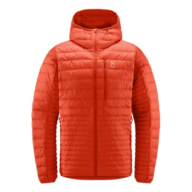 Haglöfs Micro Nordic Down Hood – Geacă din puf cu glugă - Roșu Habanero