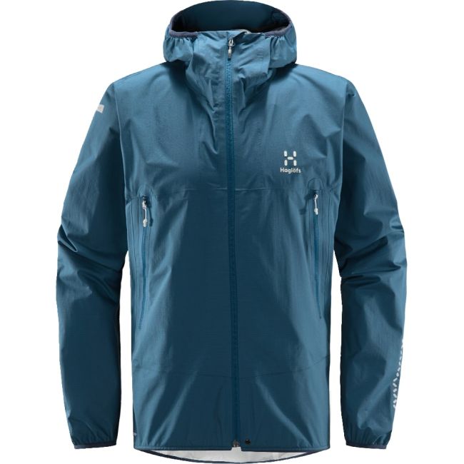 Haglöfs L.I.M Proof Jacket – Geacă impermeabilă ultraușoară - Albastru închis Dark Ocean