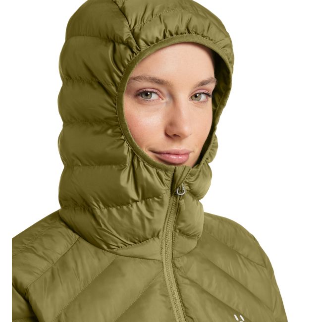 Haglöfs Särna Mimic Hood W – Geacă izolată Mimic cu glugă - Verde Olive Green