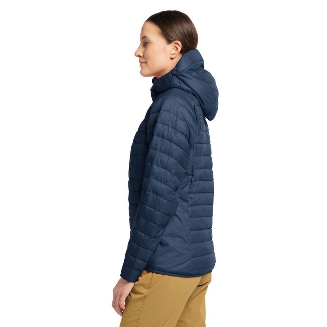 Haglöfs Spire Mimic Hood W – Geacă izolată Mimic cu glugă - Albastru închis Tarn Blue Solid