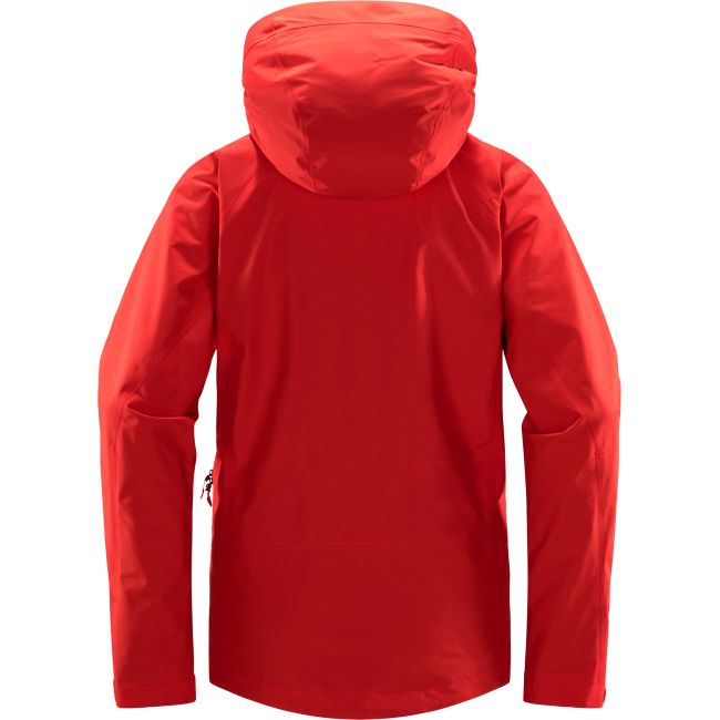 Haglöfs Astral GTX Jacket W – Geacă impermeabilă GORE-TEX pentru schi și munte - Roșu Poppy Red