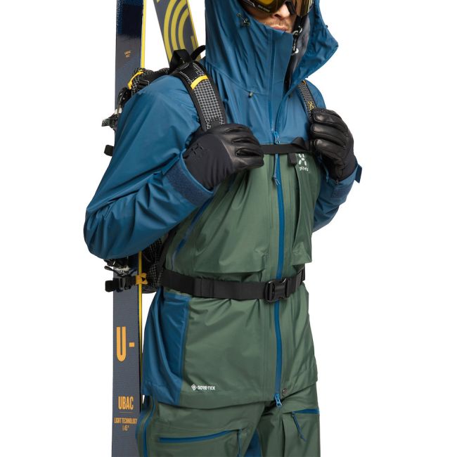 Haglöfs Vassi Touring GTX Jacket – Geacă GORE-TEX 3 straturi pentru tură de schi - Verde/albastru