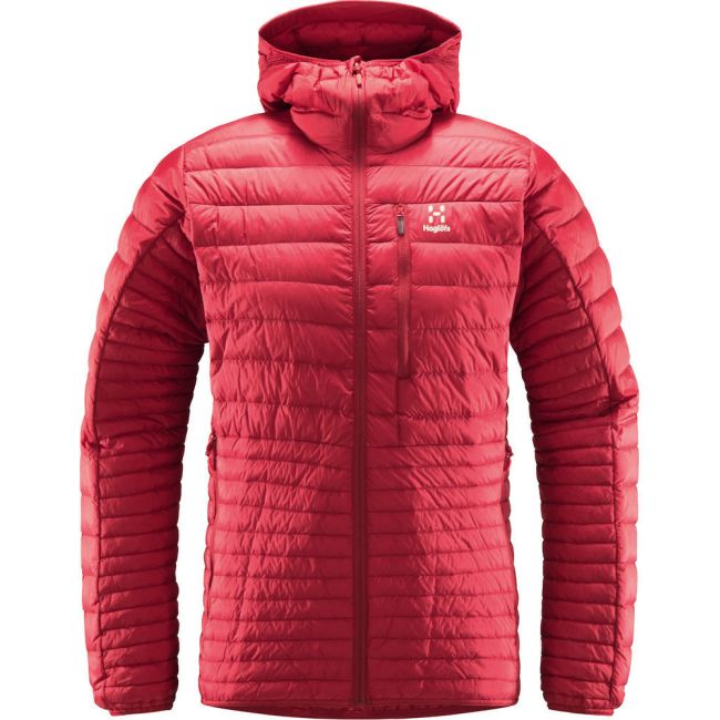 Haglöfs Micro Nordic Down Hood – Geacă din puf cu glugă - Roșu