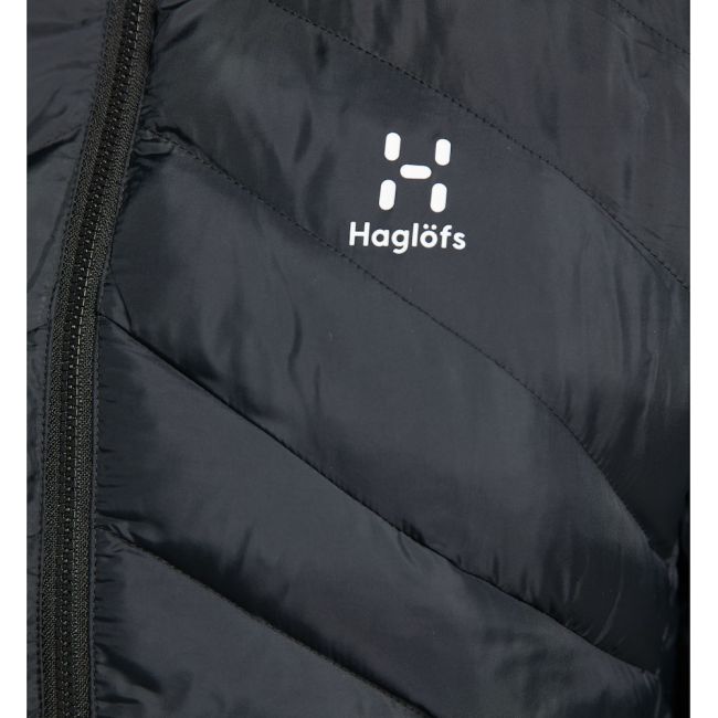Haglöfs Särna Mimic Hood W – Geacă izolată Mimic cu glugă - Negru True Black