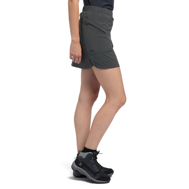 Haglöfs Lite Skort W – Fustă-pantalon outdoor - Negru Magnetite