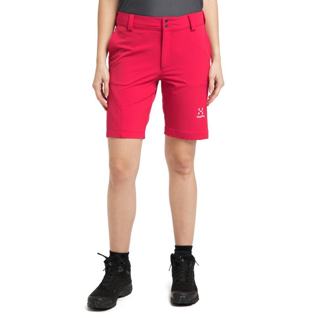 Haglöfs Morän Shorts W – Pantaloni scurți softshell outdoor - Roșu