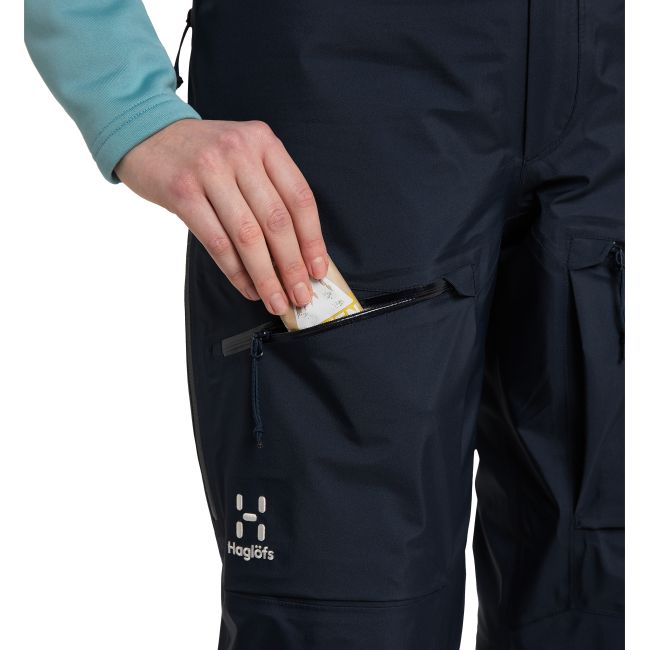 Haglöfs Vassi Touring GTX Pant W – Pantaloni GORE-TEX pentru tură de schi - Albastru închis Tarn Blue