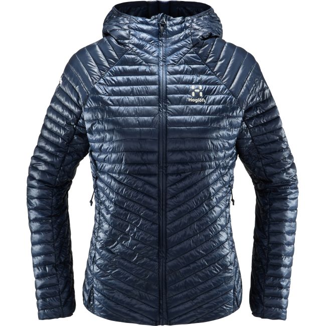 Haglöfs L.I.M Mimic Hood W – Geacă izolată ultraușoară Mimic cu glugă - Albastru închis Tarn Blue