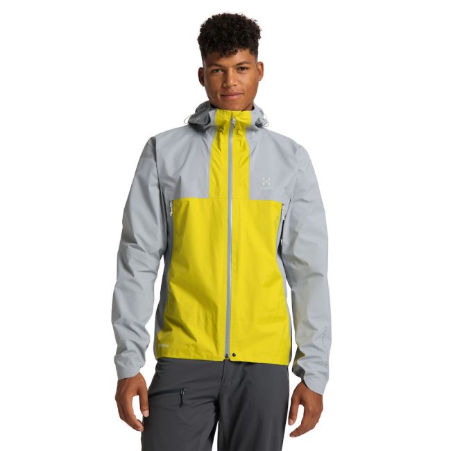 Haglöfs L.I.M GTX Active Jacket – Geacă GORE-TEX Active ultraușoară - Gri/verde