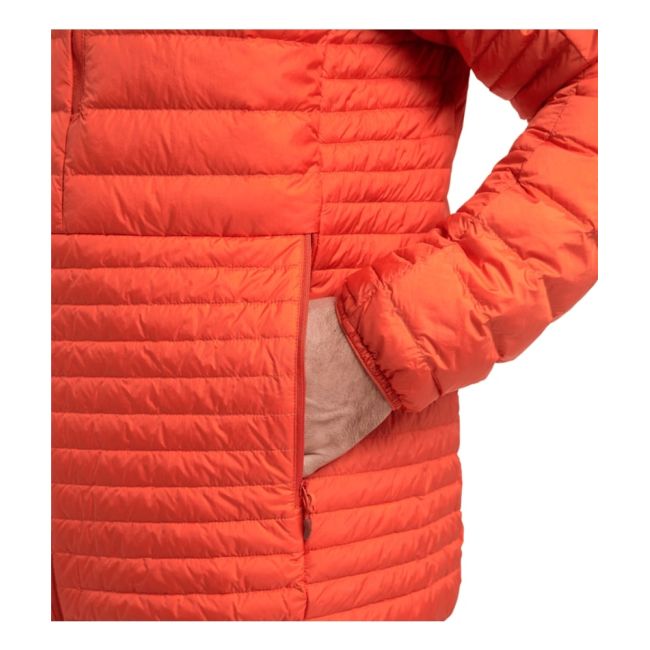 Haglöfs Micro Nordic Down Hood – Geacă din puf cu glugă - Roșu Habanero