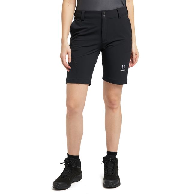Haglöfs Morän Shorts W – Pantaloni scurți softshell outdoor - Negru True Black