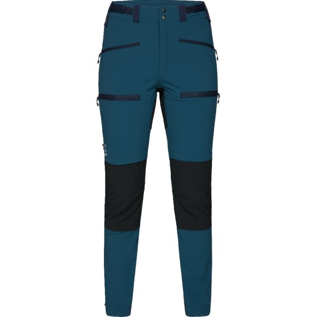 Haglöfs Rugged Slim Pant W – Pantaloni softshell outdoor - Albastru/negru (4TP)