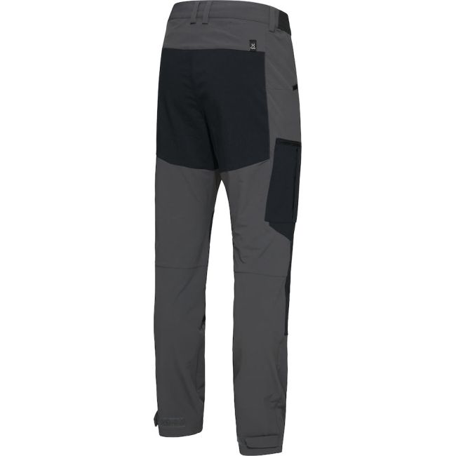 Haglöfs Rugged Slim Pant – Pantaloni softshell outdoor - Gri/negru Magnetite/True Black