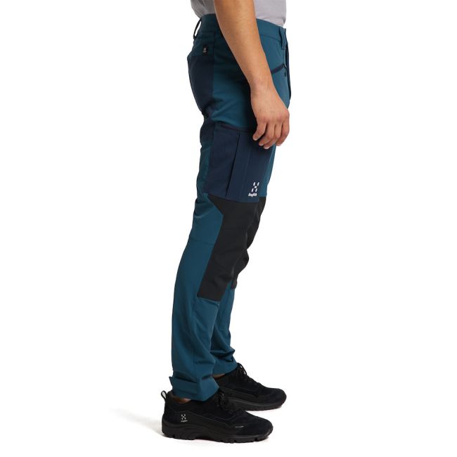 Haglöfs Rugged Slim Pant – Pantaloni softshell outdoor - Albastru/negru